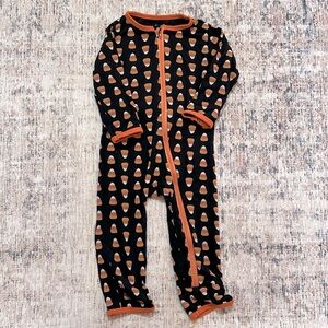 KICKEE PANTS | halloween fall printed coverall with zipper